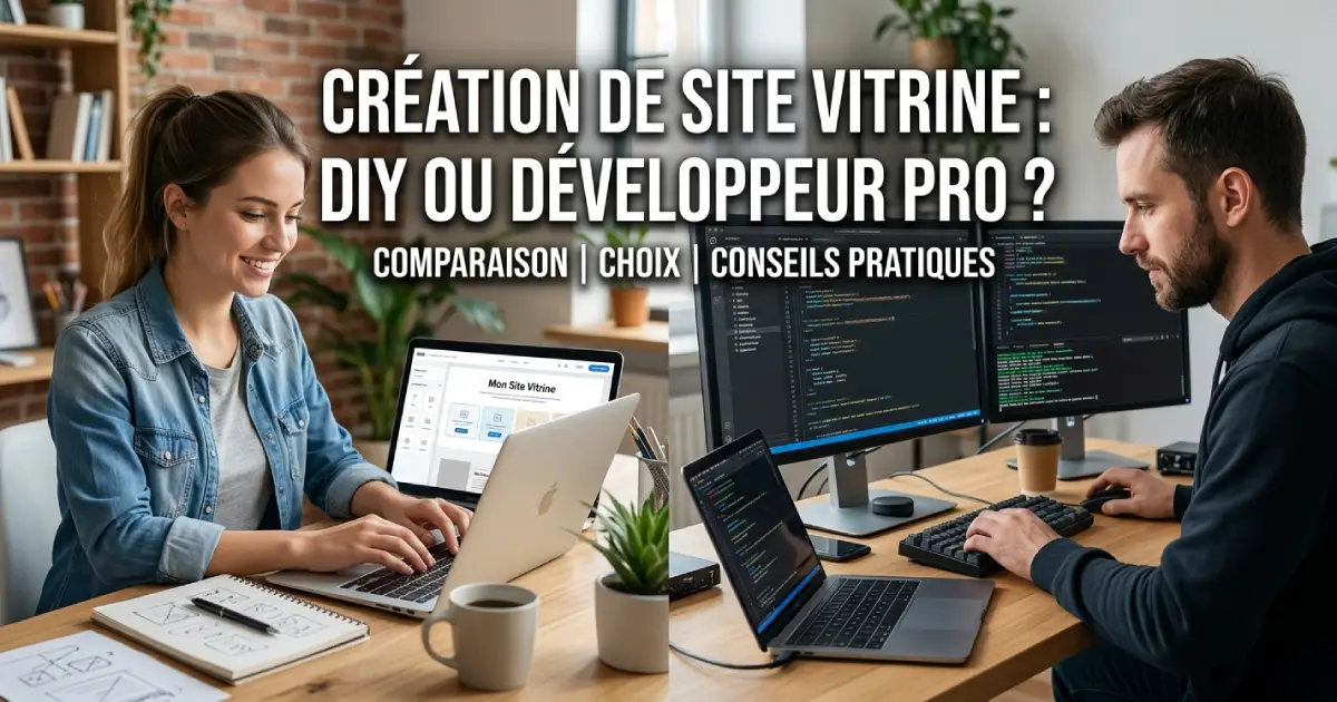 Création de site vitrine : DIY ou développeur pro ?