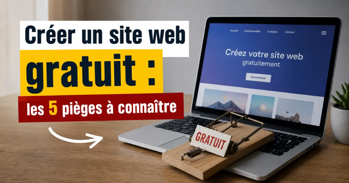 Un site web gratuit en 2026&nbsp;: ce qu'on ne vous dit pas