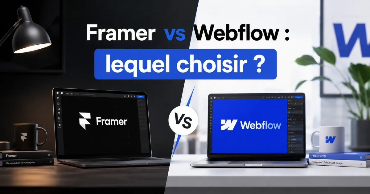 Framer ou Webflow&nbsp;: le comparatif honnête pour choisir sans se tromper