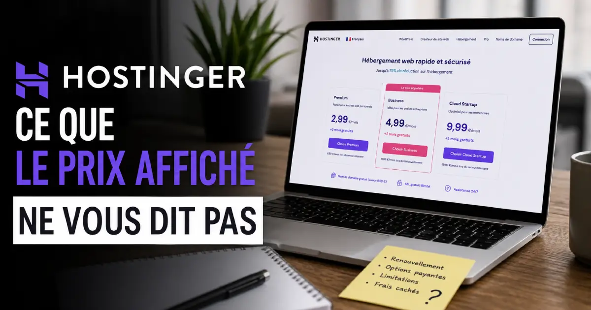Hostinger&nbsp;: ce que le prix affiché ne vous dit pas