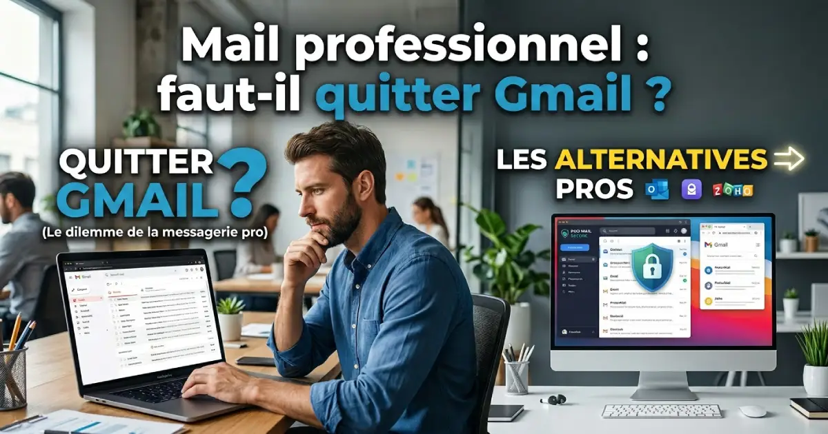 Mail professionnel : faut-il quitter Gmail quand on est artisan ?