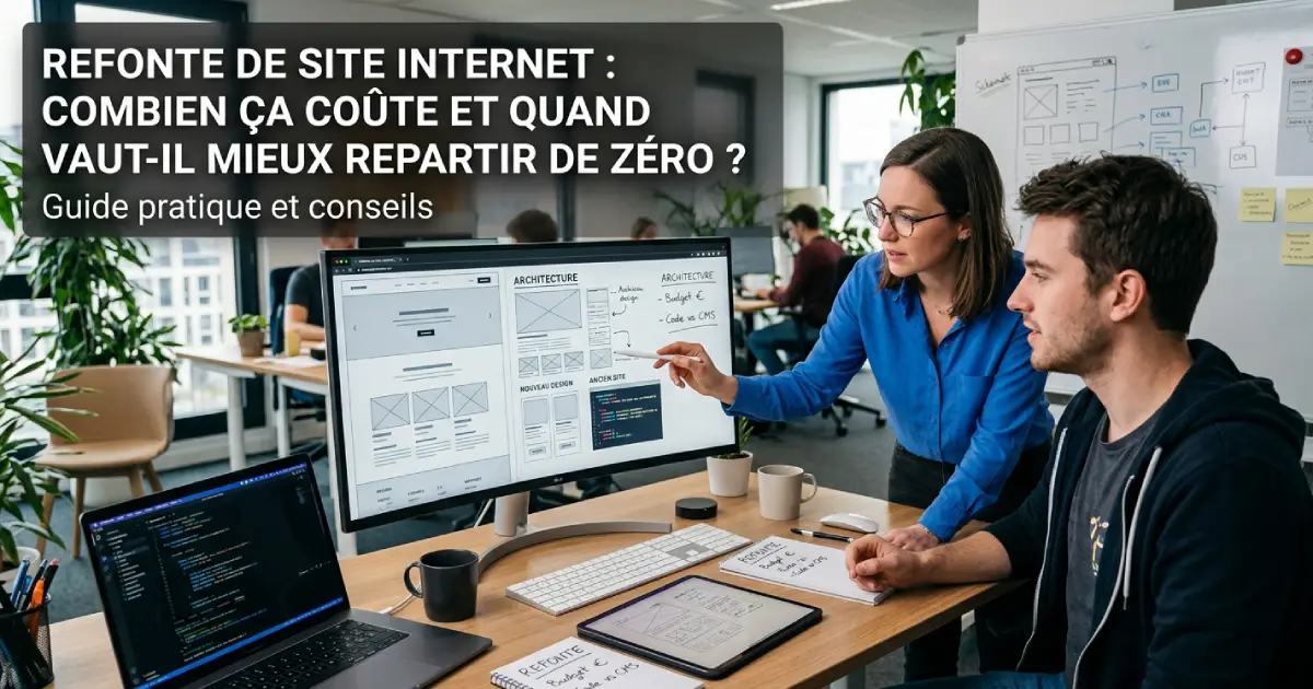 Refonte de site internet : combien ça coûte et quand vaut-il mieux repartir de zéro ?