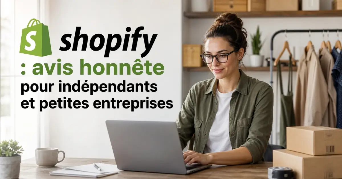 Shopify : avis honnête pour artisans et TPE (2026)