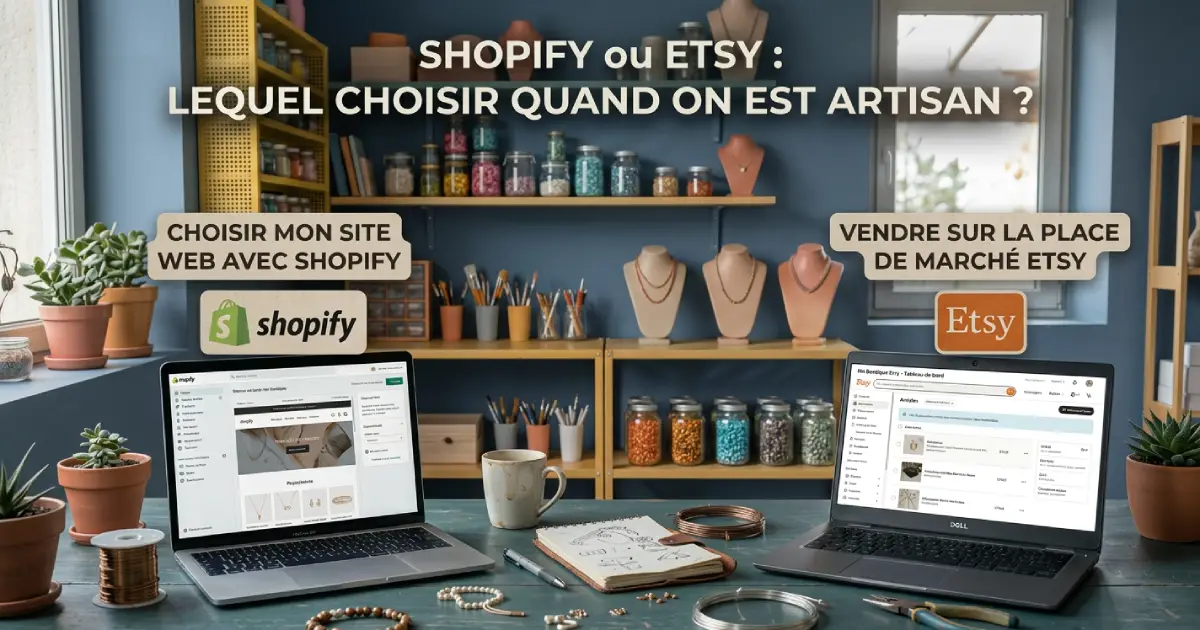Shopify ou Etsy : lequel choisir quand on est artisan ?