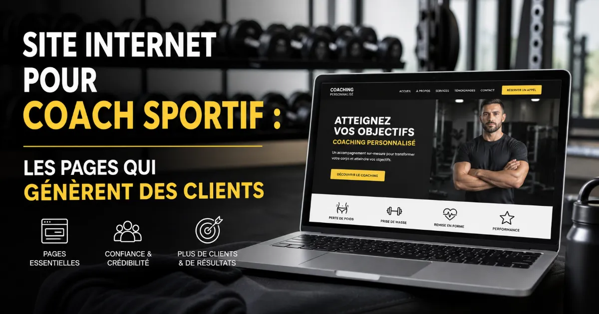 Site internet pour coach sportif&nbsp;: les pages qui génèrent des clients