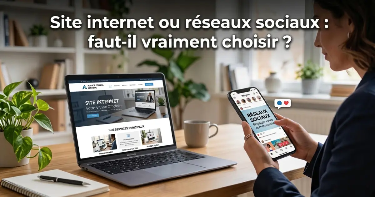 Réseaux sociaux ou site internet : les deux comparés