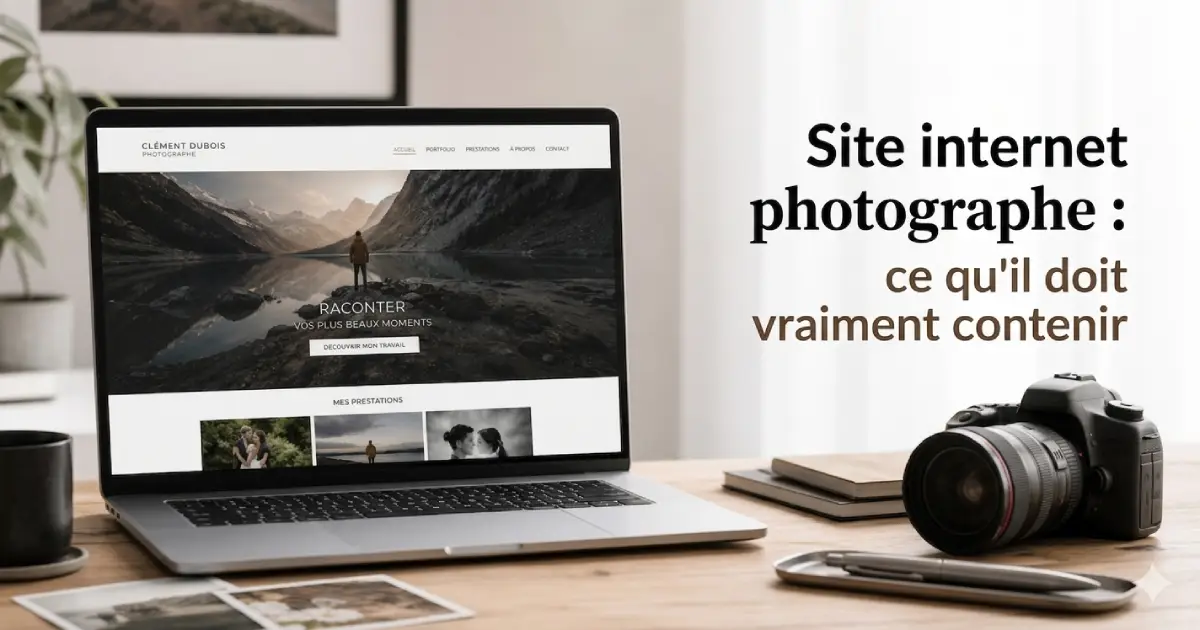 Site internet photographe&nbsp;: ce qu'il doit vraiment contenir