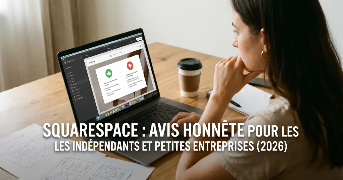 Squarespace : avis honnête pour les artisans et TPE (2026)