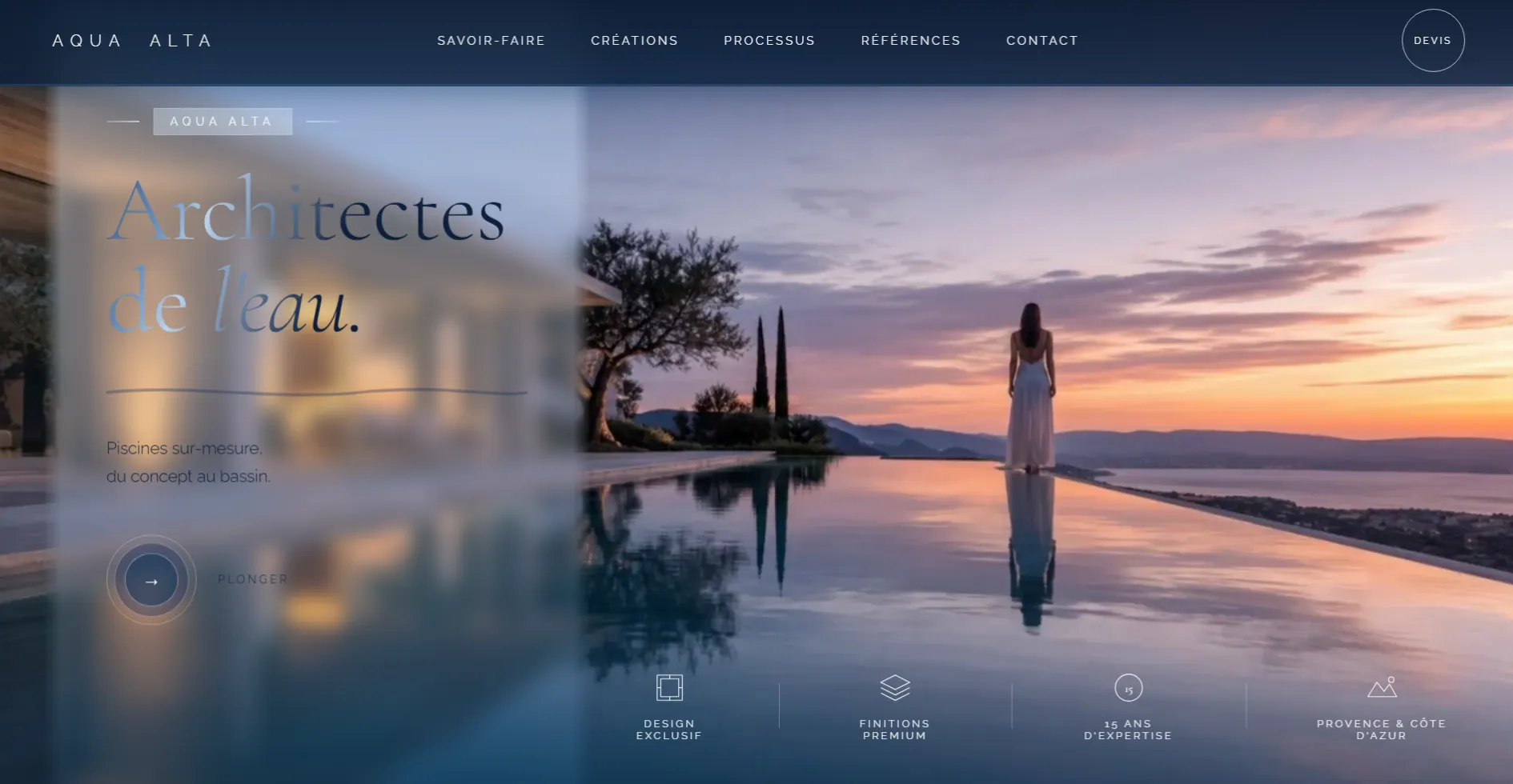 Site vitrine piscine
