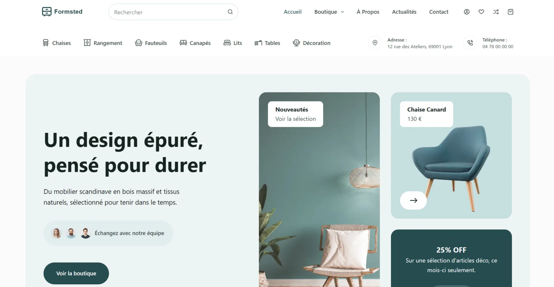 Site e-commerce Formsted